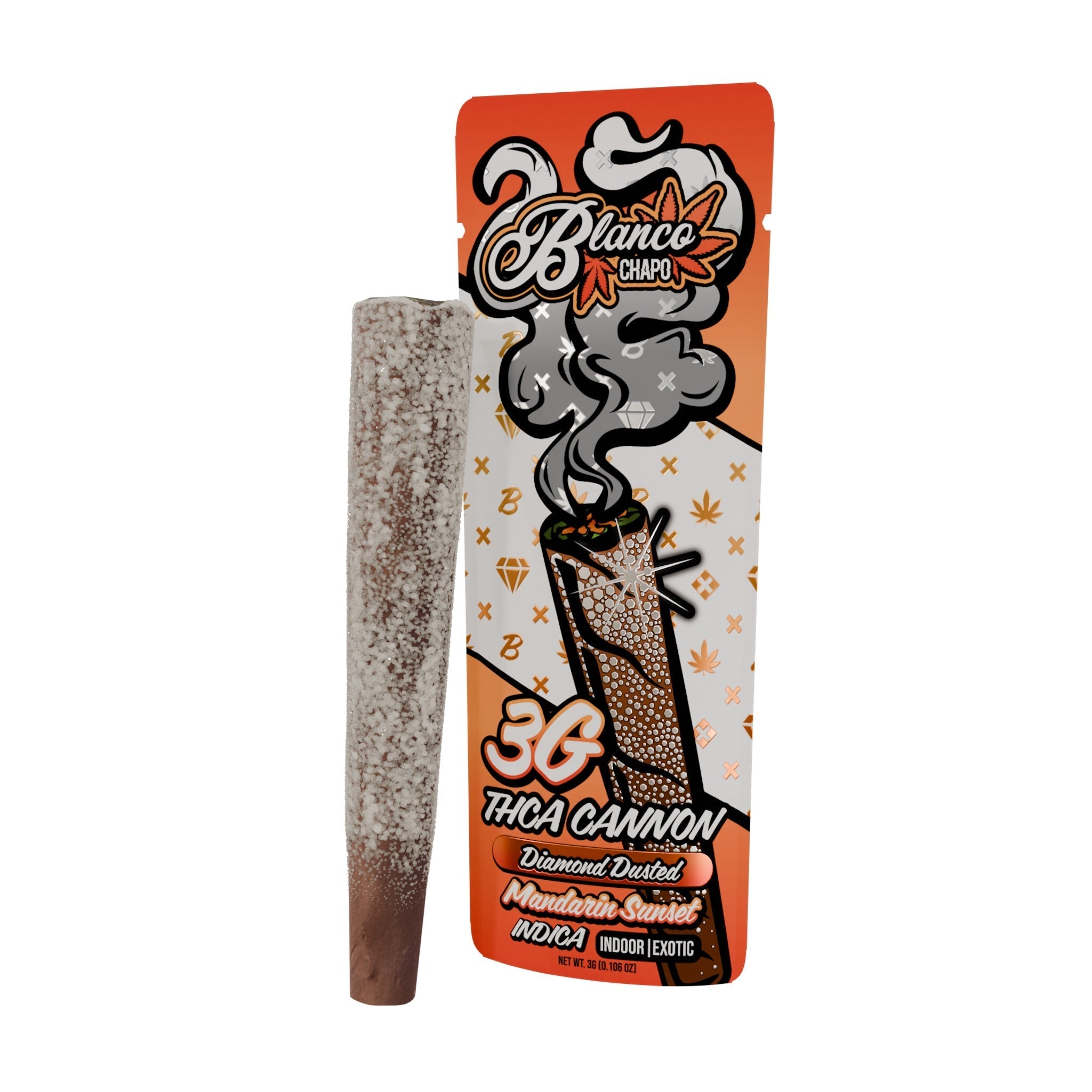 Chapo Blanco THC-A Cannon Diamond Dusted Blunt - 3g - Everything 420