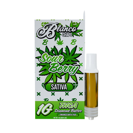 Chapo Blanco THC-A Diamond Batter Cartridge - 1000mg Sour Berry (S)