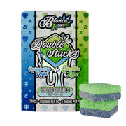Chapo Double Stacks THC-P Gummies - 2000mg Raspberry Rain (H) + Electric Lime (H)