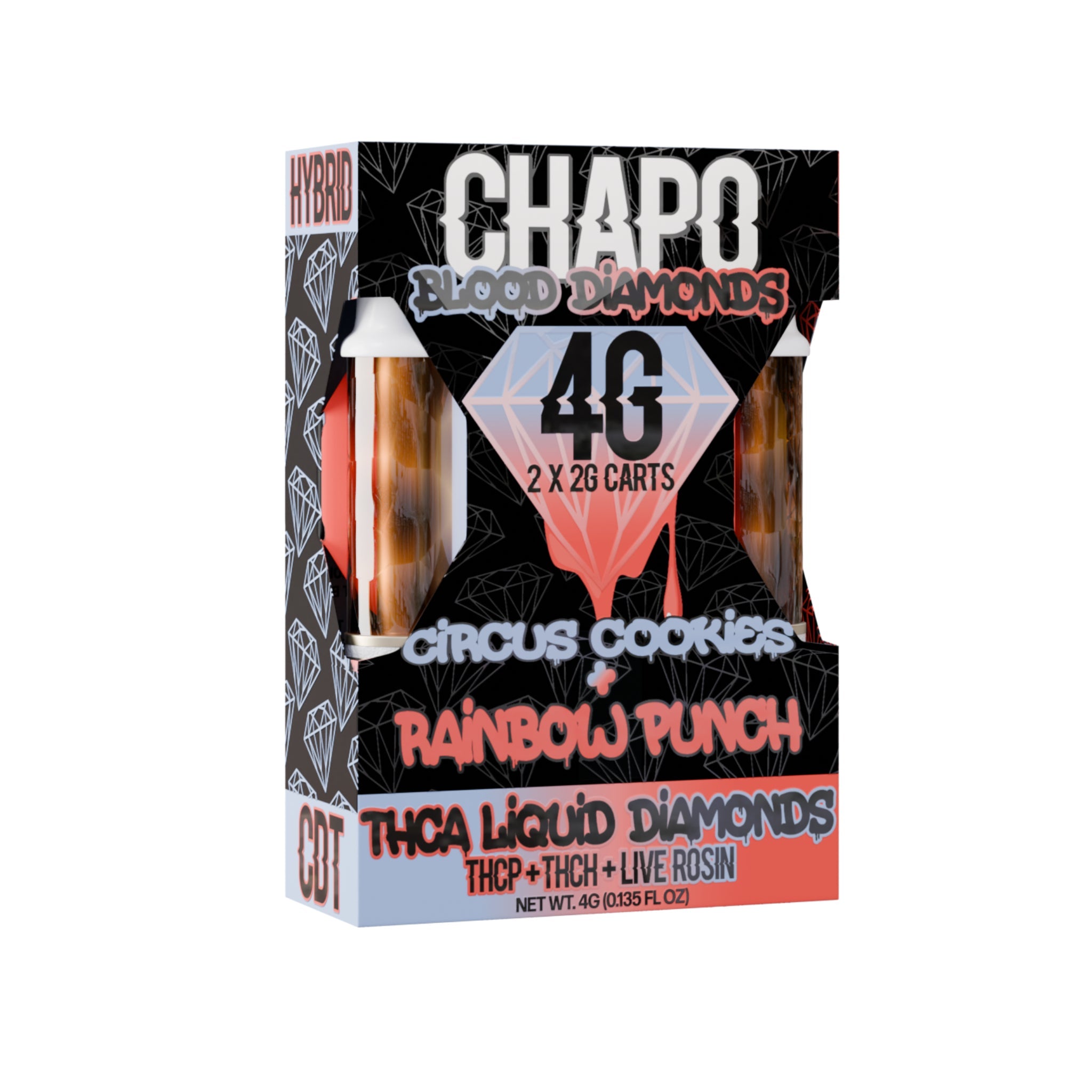 Chapo Liquid Diamonds Duo THC-A Cartridge - 4000mg - Everything 420