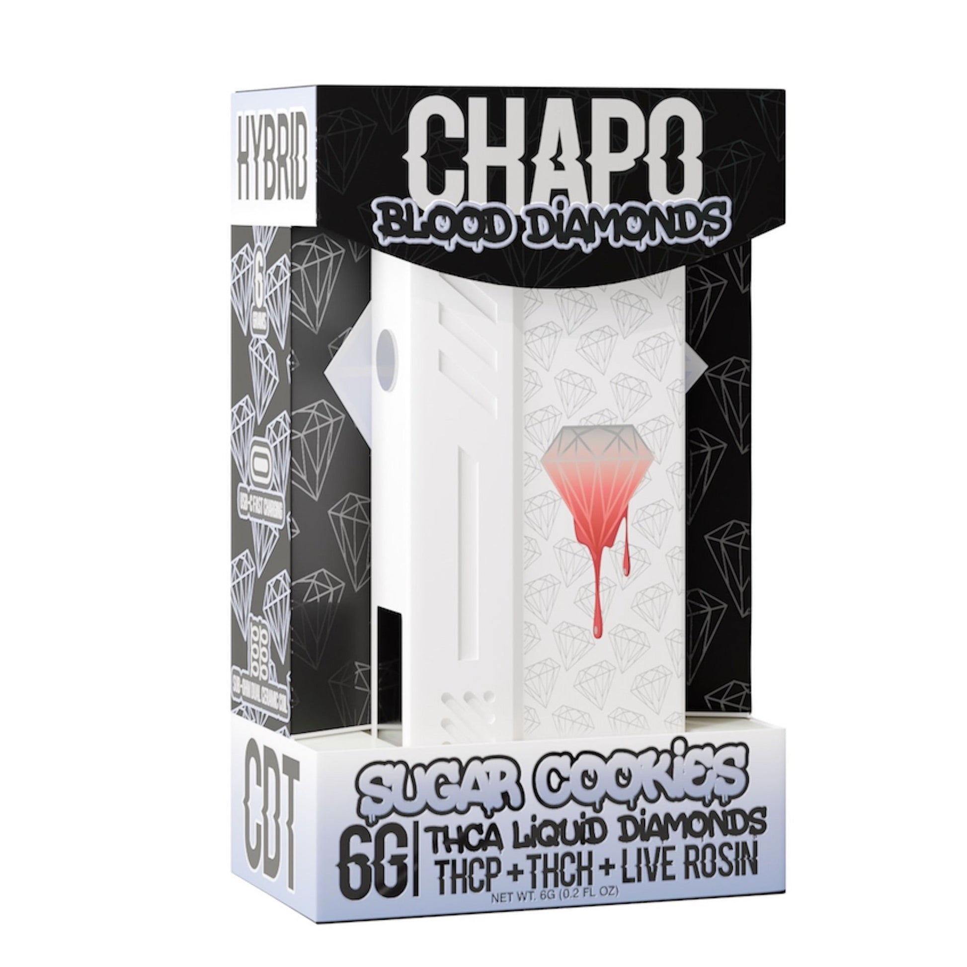 Chapo Liquid Diamonds THC-A Vaporizer - 6000mg Sugar Cookies