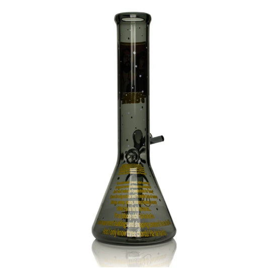 Cheech & Chong Glass Stoners in Space Beaker Bong  - 10in