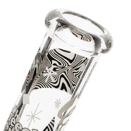 Cheech & Chong Optical Illusion GITD Bong - 15in