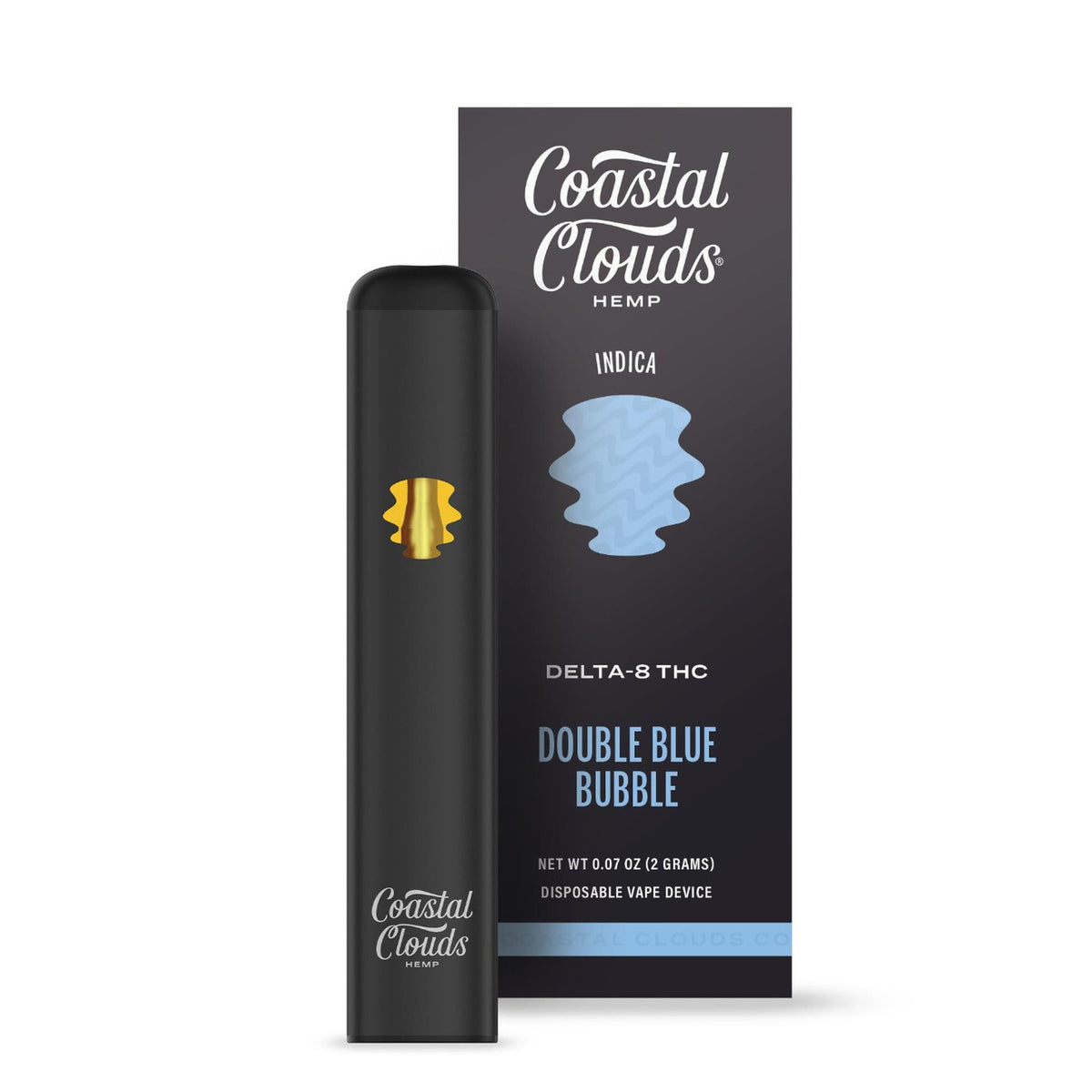 Coastal Clouds Delta 8 THC Device - 2000mg Double Blue Bubble (I)
