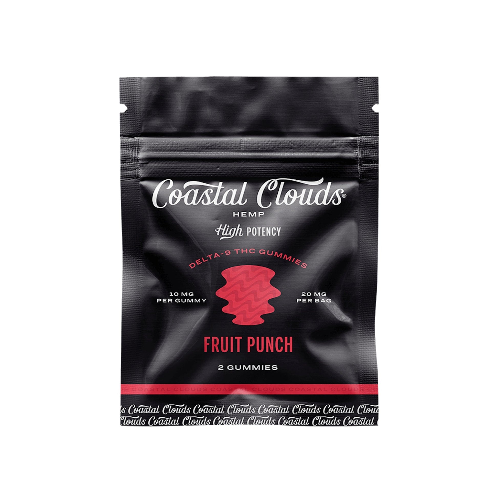 Coastal Clouds Delta 9 Fruit Punch Gummies - 2ct