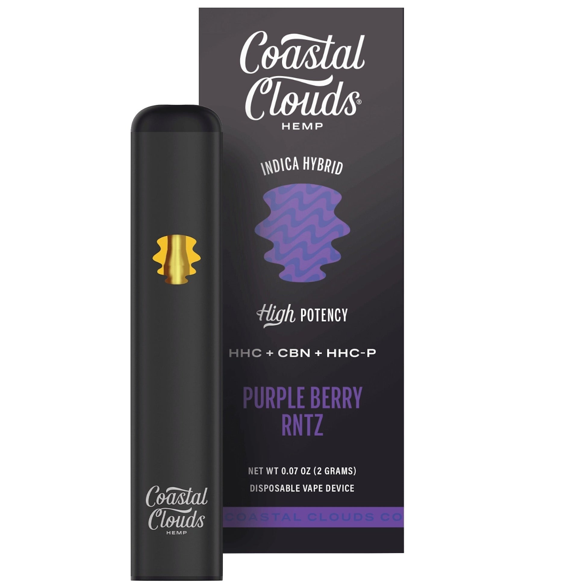 Coastal Clouds High Potency HHC/ HHC-P/CBN Vaporizer - 2000mg Purple Berry RNTZ (H)