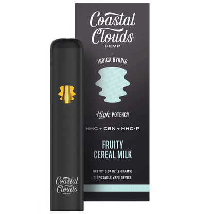 Coastal Clouds High Potency HHC/ HHC-P/CBN Vaporizer - 2000mg Fruity Cereal Milk (H)