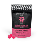 Coastal Clouds High Potency THC + D9 Gummies - 20ct Rest - Sour Watermelon