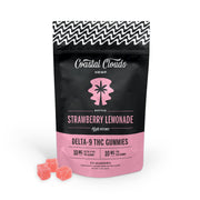 Coastal Clouds High Potency THC + D9 Gummies - 20ct Uplift - Strawberry Lemonade