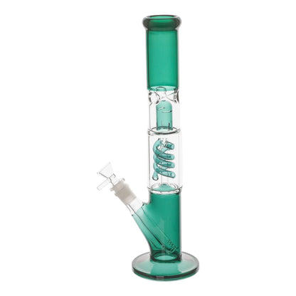 Coiled Straight Tube Bong - 14in