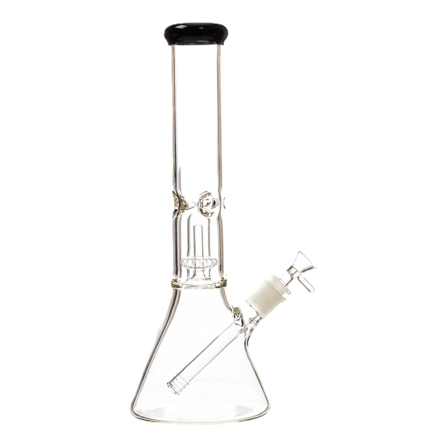 Color Tip Perc Bong - 14in Black