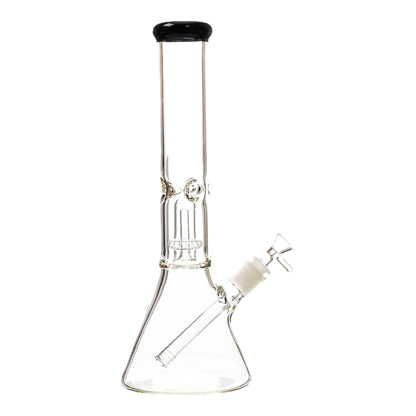 Color Tip Perc Bong - 14in Black