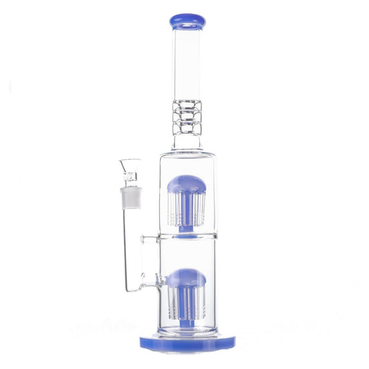 Colored Double Tree Bong - 16in