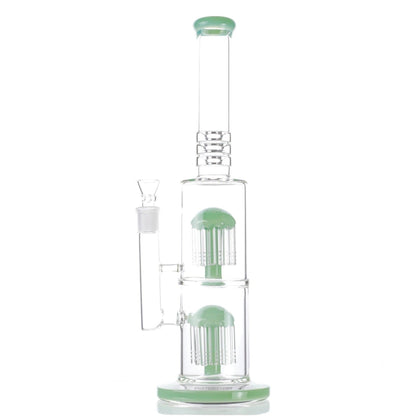 Colored Double Tree Bong - 16in