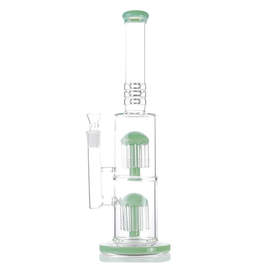 Colored Double Tree Bong - 16in