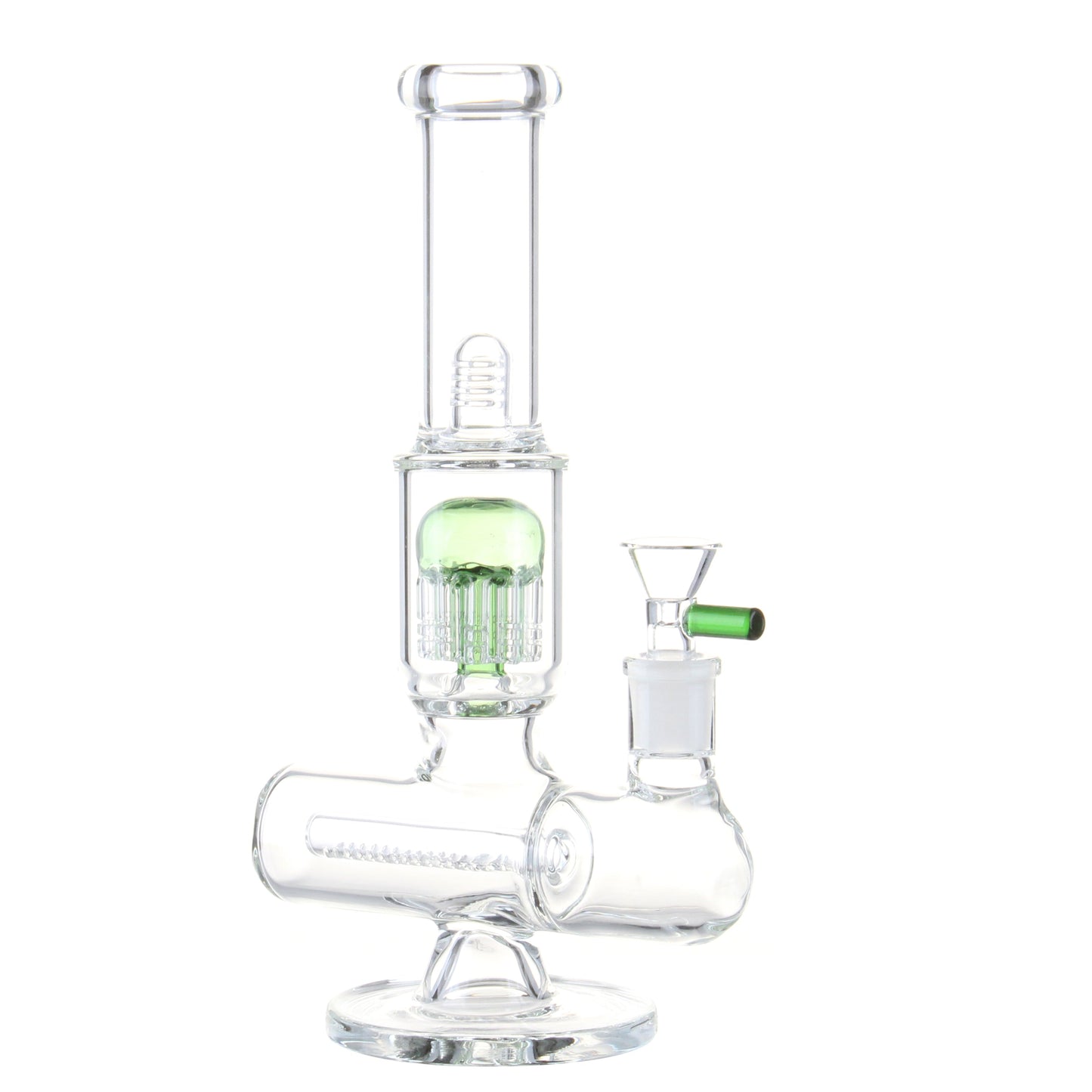 Colored Inline Perc Bong - 10in