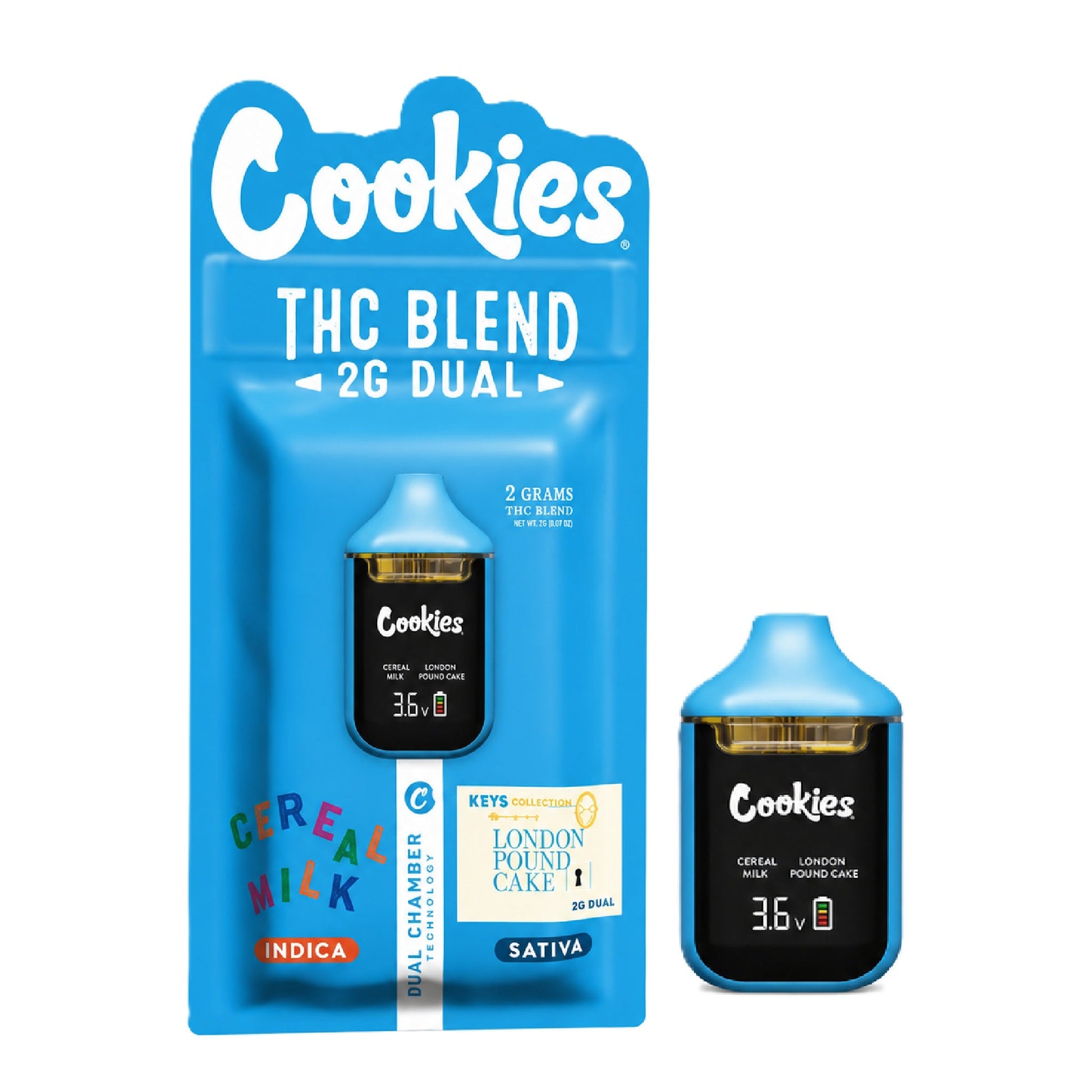 Cookies Dual Chamber Unit - 2000mg Cereal Milk/London Pound Cake