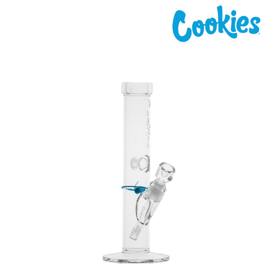 Cookies Flame Straight Tube Bong - 13in