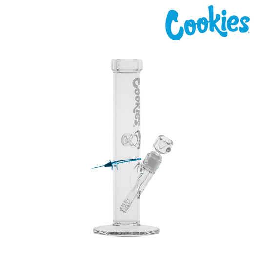 Cookies Original Straight Tube Bong - 13in White