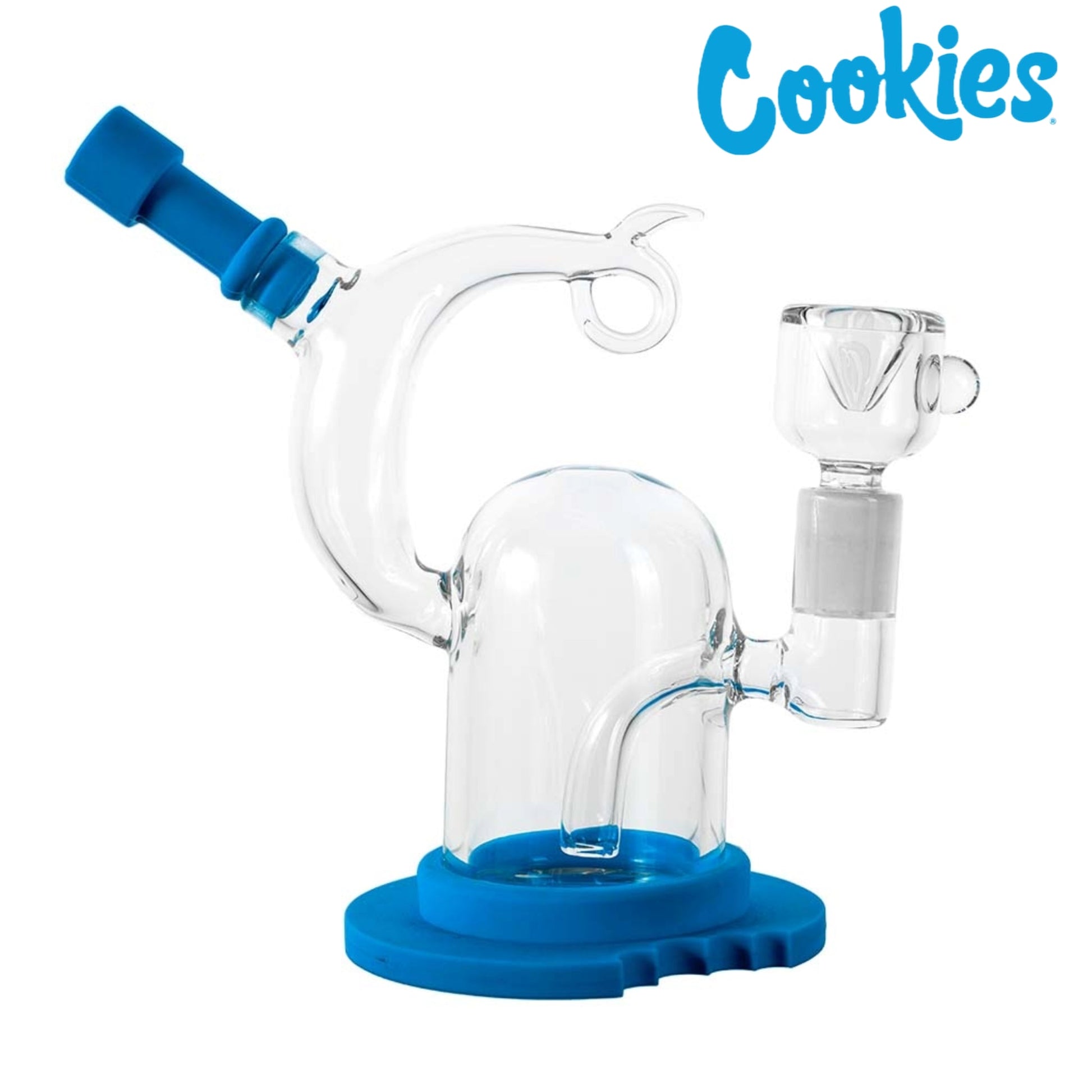 Cookies Sili-Boro Bubbler Bong - 7in