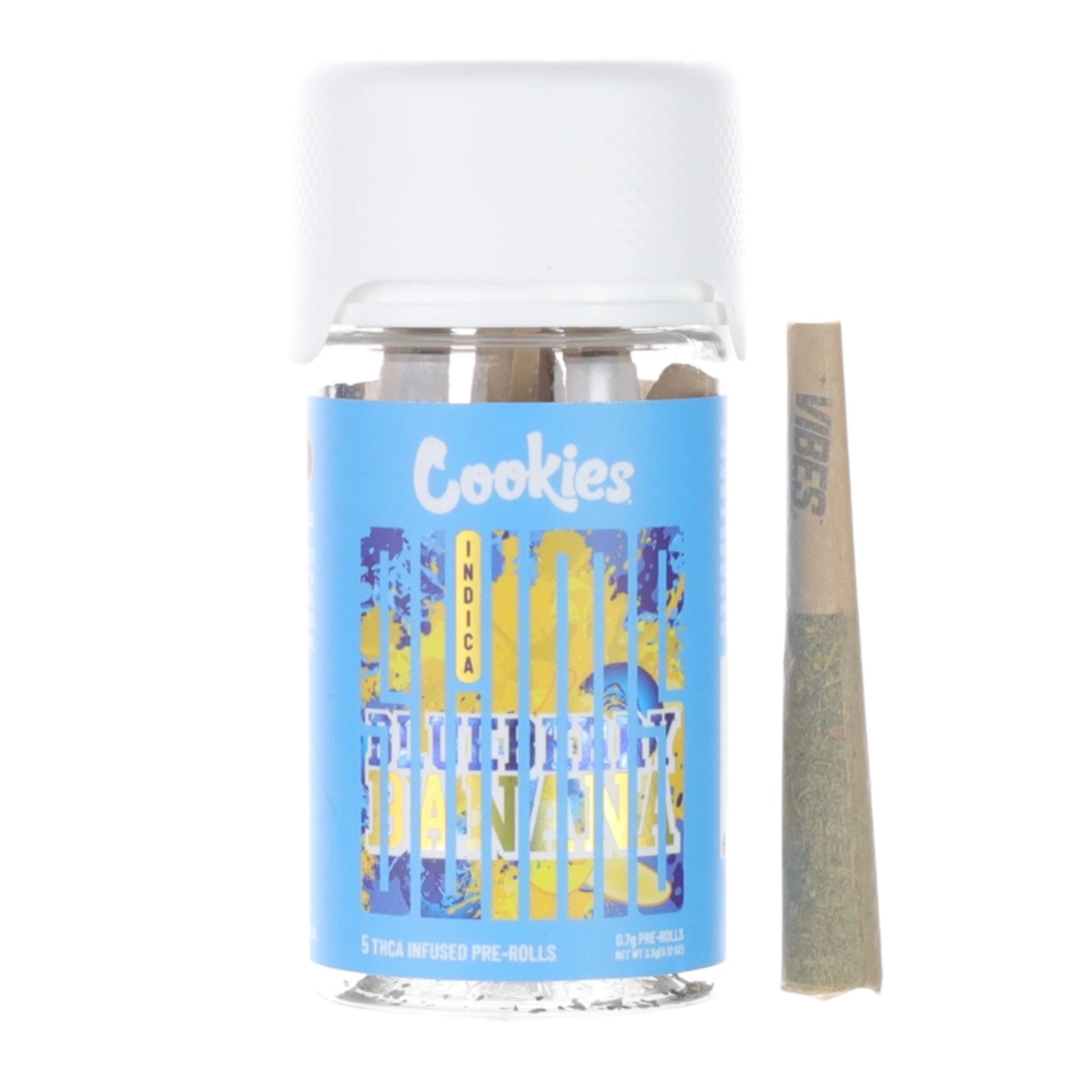 Cookies THC-A Slim Pre-Rolls - 3.5g (5ct) Blueberry Banana (I)
