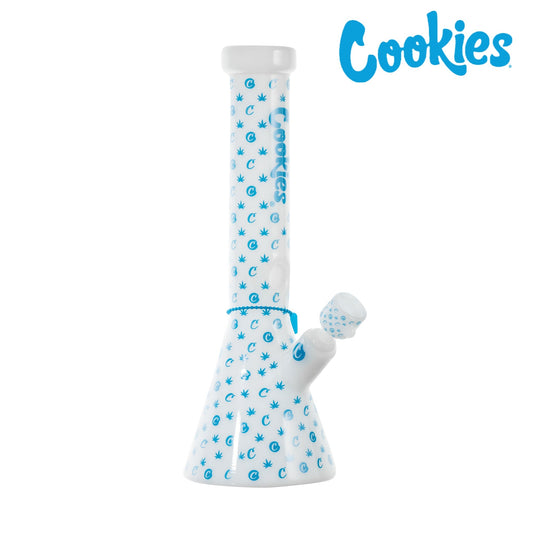 Cookies V Beaker Bong - 14in White