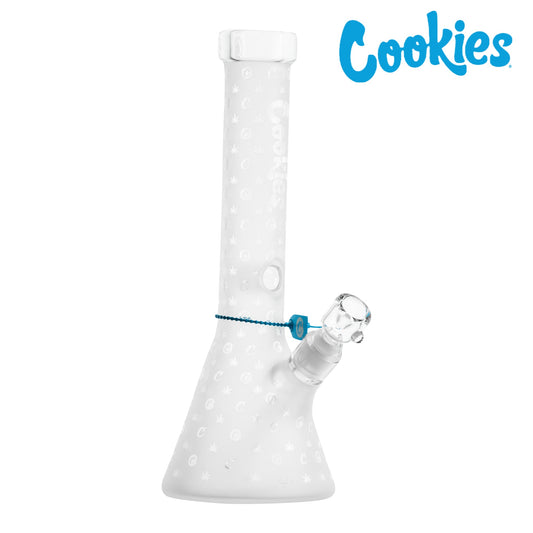 Cookies V Beaker Bong - 14in Clear