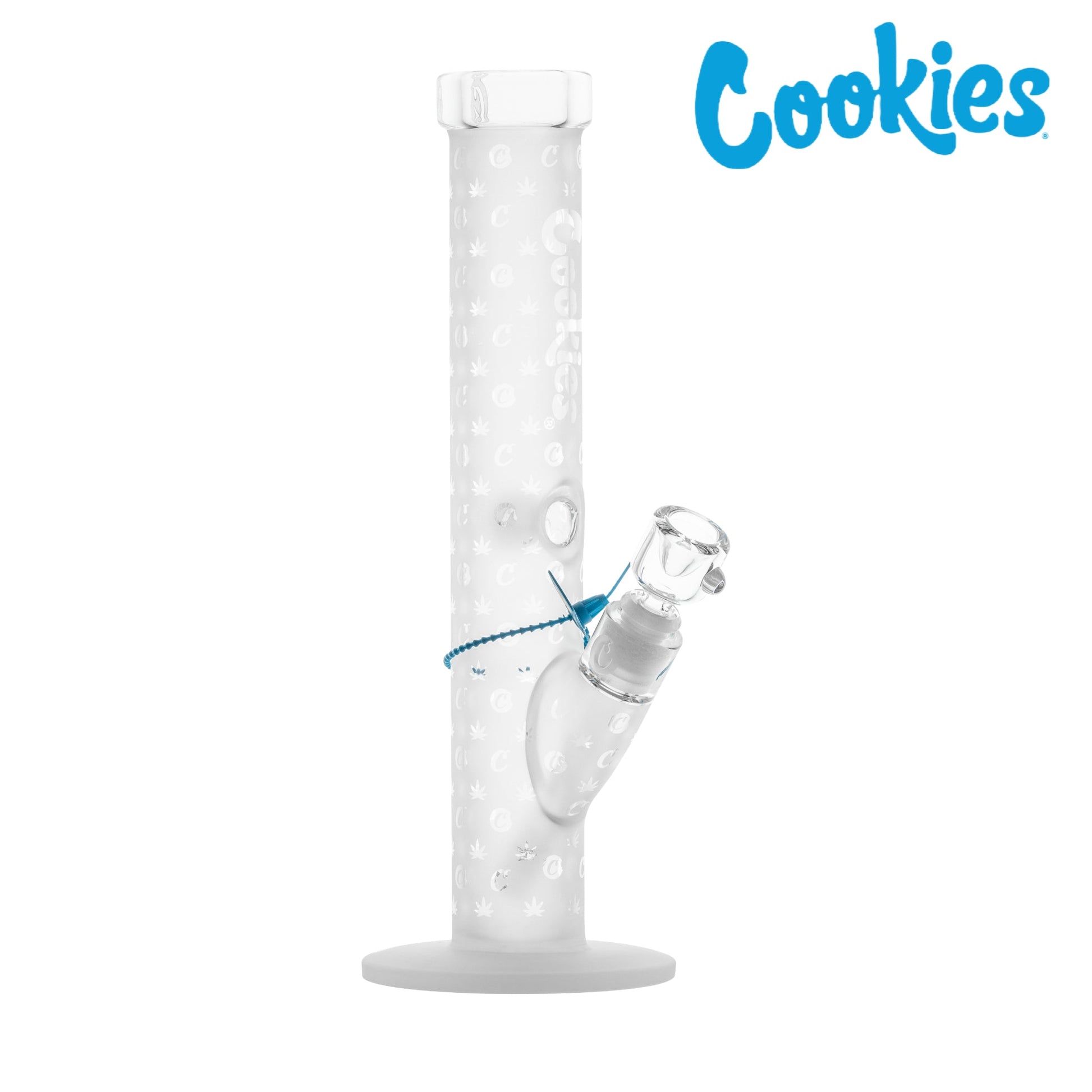 Cookies V Straight Tube Bong - 14in Clear