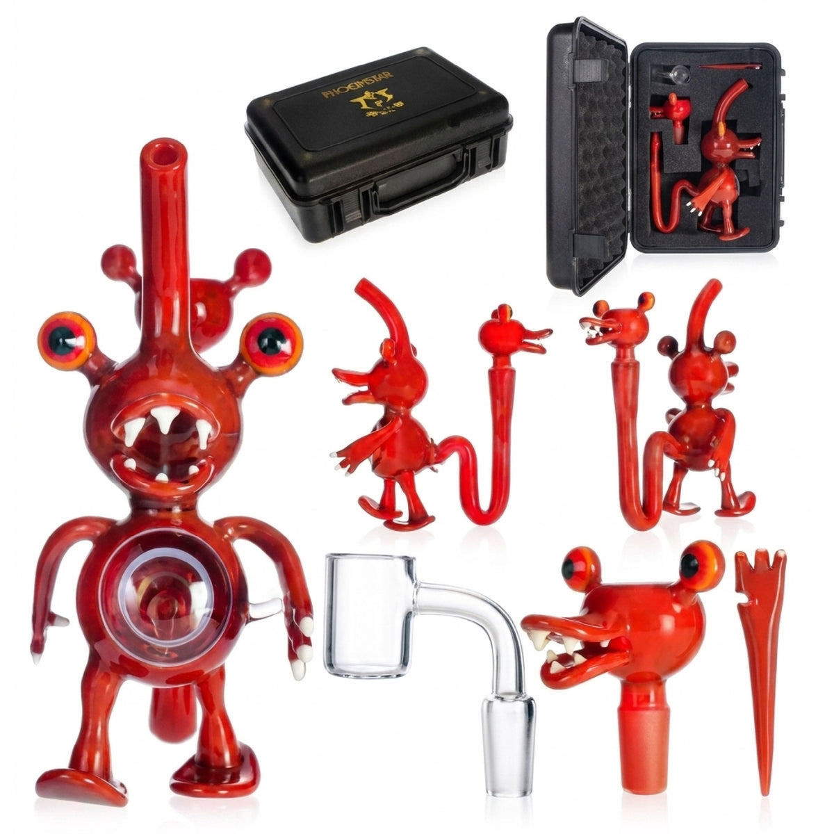 Crimson Loadout Dab Rig - 7in
