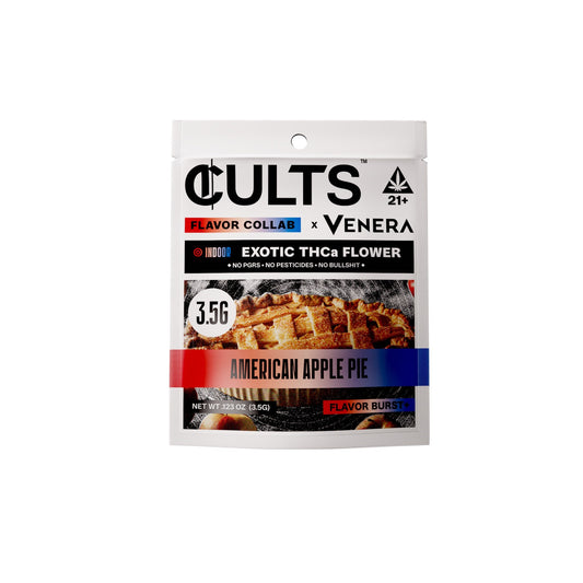 Cults x Venera Exotic THC-A Flower - 3.5g American Apple Pie