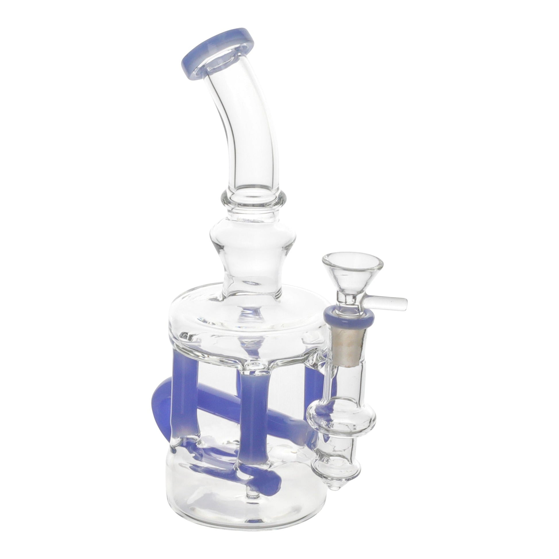 Cylindric Recycler Tube Bong - 8in