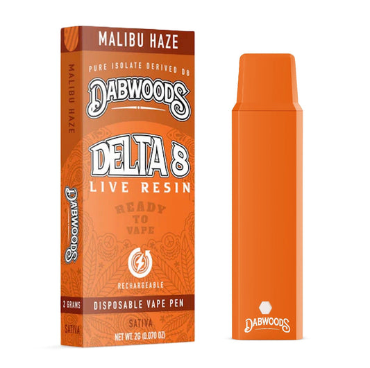 Dabwoods Delta 8 Live Resin Vaporizer - 2000mg Malibu Haze (S)