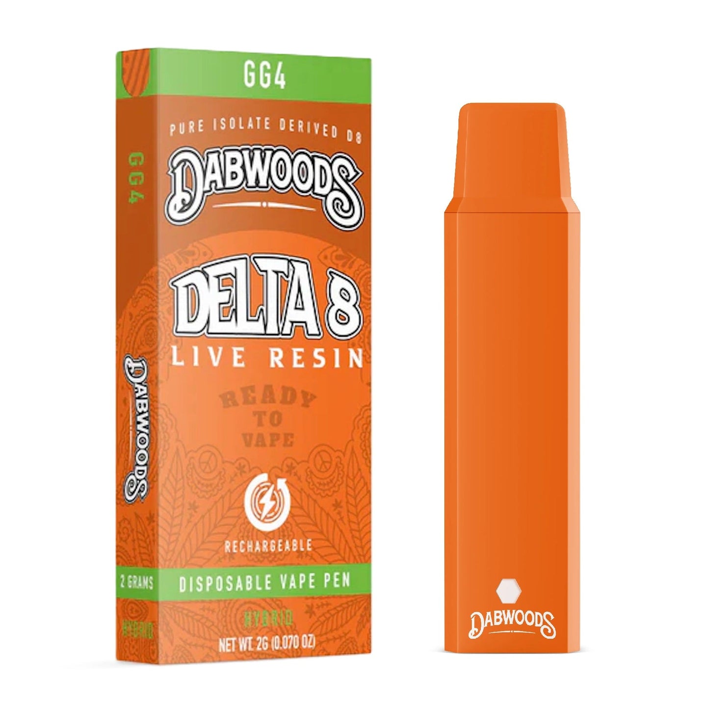 Dabwoods Delta 8 Live Resin Vaporizer - 2000mg GG4 (H)