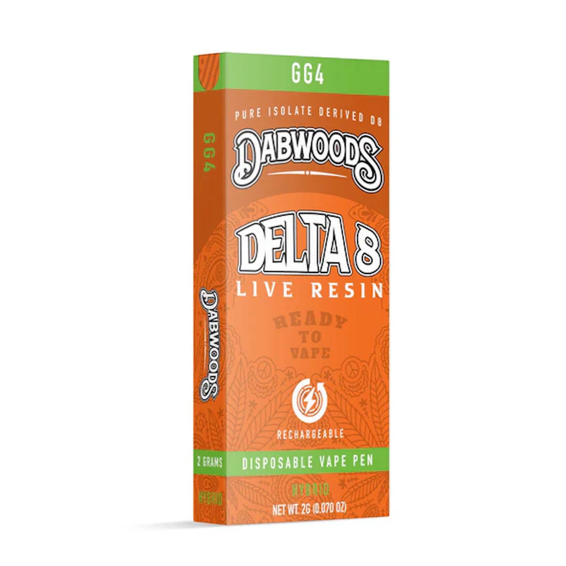 Dabwoods Delta 8 Live Resin Vaporizer - 2000mg GG4 (H)