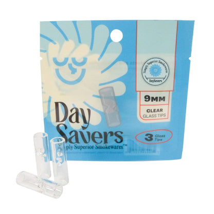 Day Savers 9mm Filter Tips (3 pack) Glass