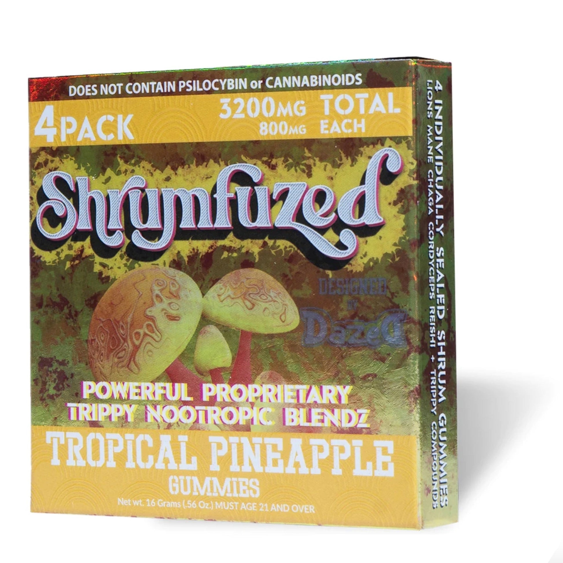4pk Shrumfuzed Tropical Pineapple Gummies for sale near me in Florida