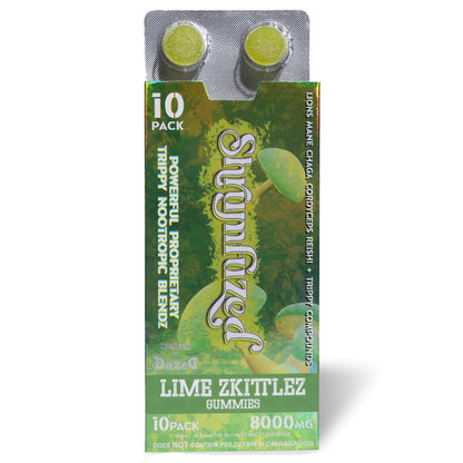 Dazed Shrumfuzed Edibles - 10pk Lime Zkittlez