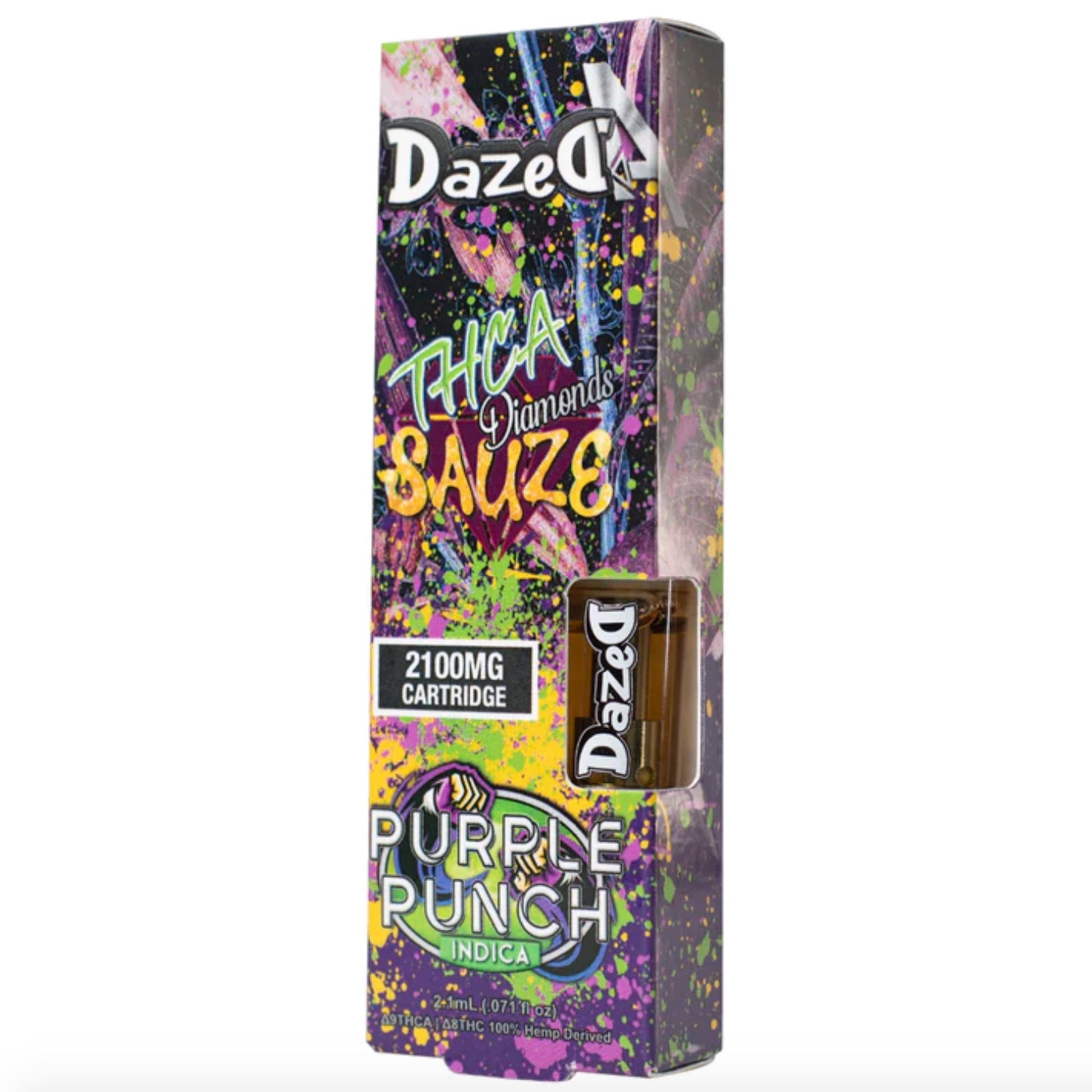 dazed disposable vape Dazed THC-A Diamond Sauze Cartridge - 2100mg