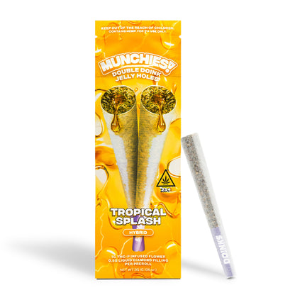 Delta Munchies Double Doinks THC-P Pre-rolls - 3g (2ct) Tropical Splash / 1 Pack