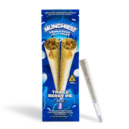 Delta Munchies Double Doinks THC-P Pre-rolls - 3g (2ct) Triple Berry Pie / 1 Pack