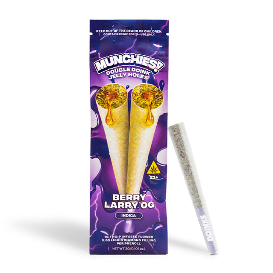 Delta Munchies Double Doinks THC-P Pre-rolls - 3g (2ct) Berry Larry OG / 1 Pack