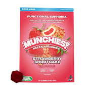 Delta Munchies Functional Euphoria Delta 9 Boosted Gummies - 400mg (20ct) Strawberry Shortcake (H)