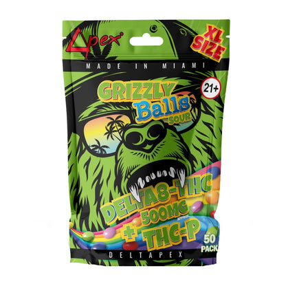 Delta Pex D8 Grizzly Balls - 500mg 1 / Sour