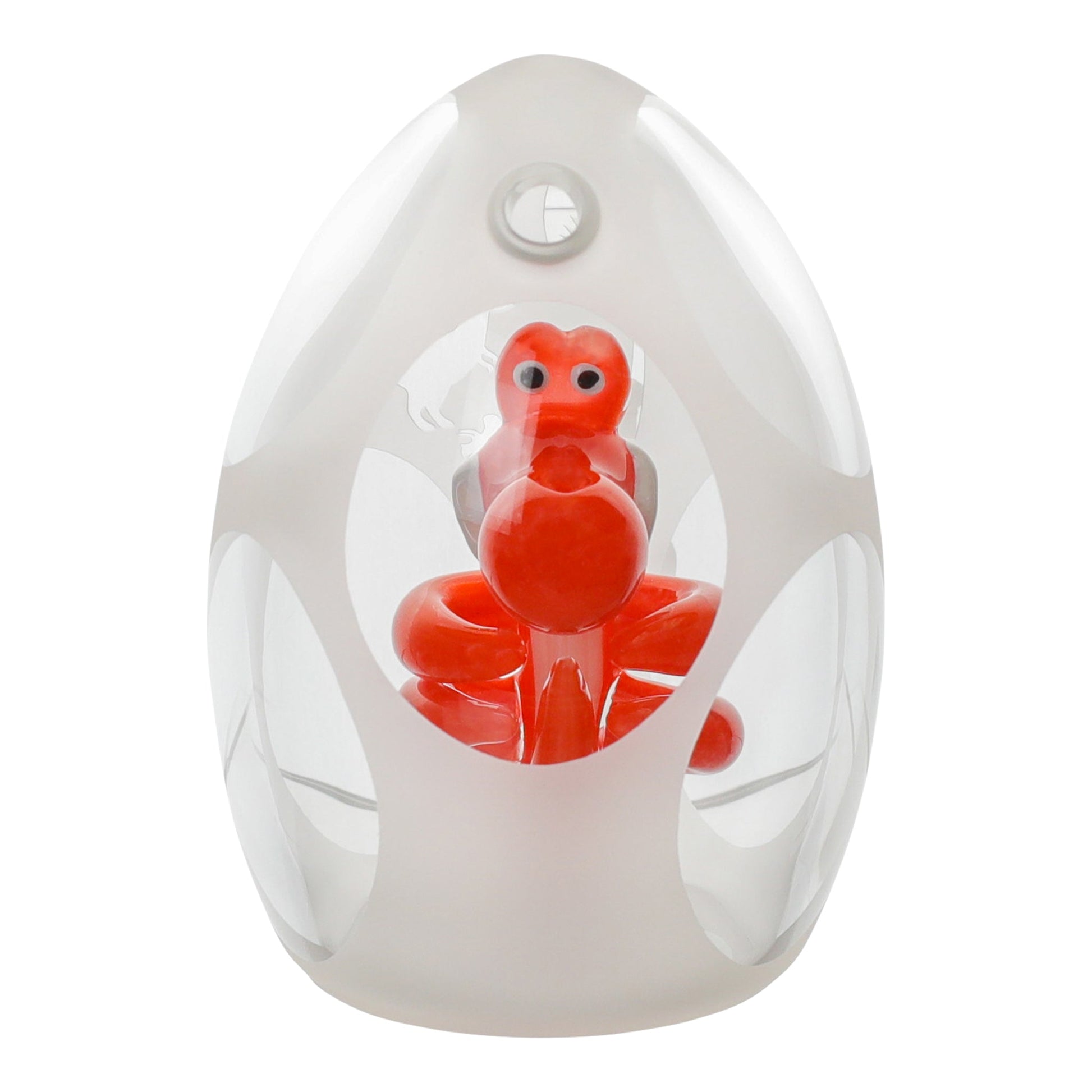Dino DNA Bubbler Bong - 5in Red