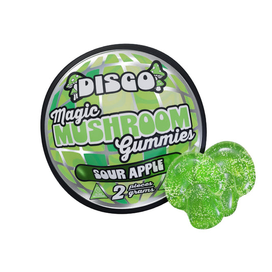 Disco Magic Mushroom Gravity Gummies - 2000mg Sour Apple