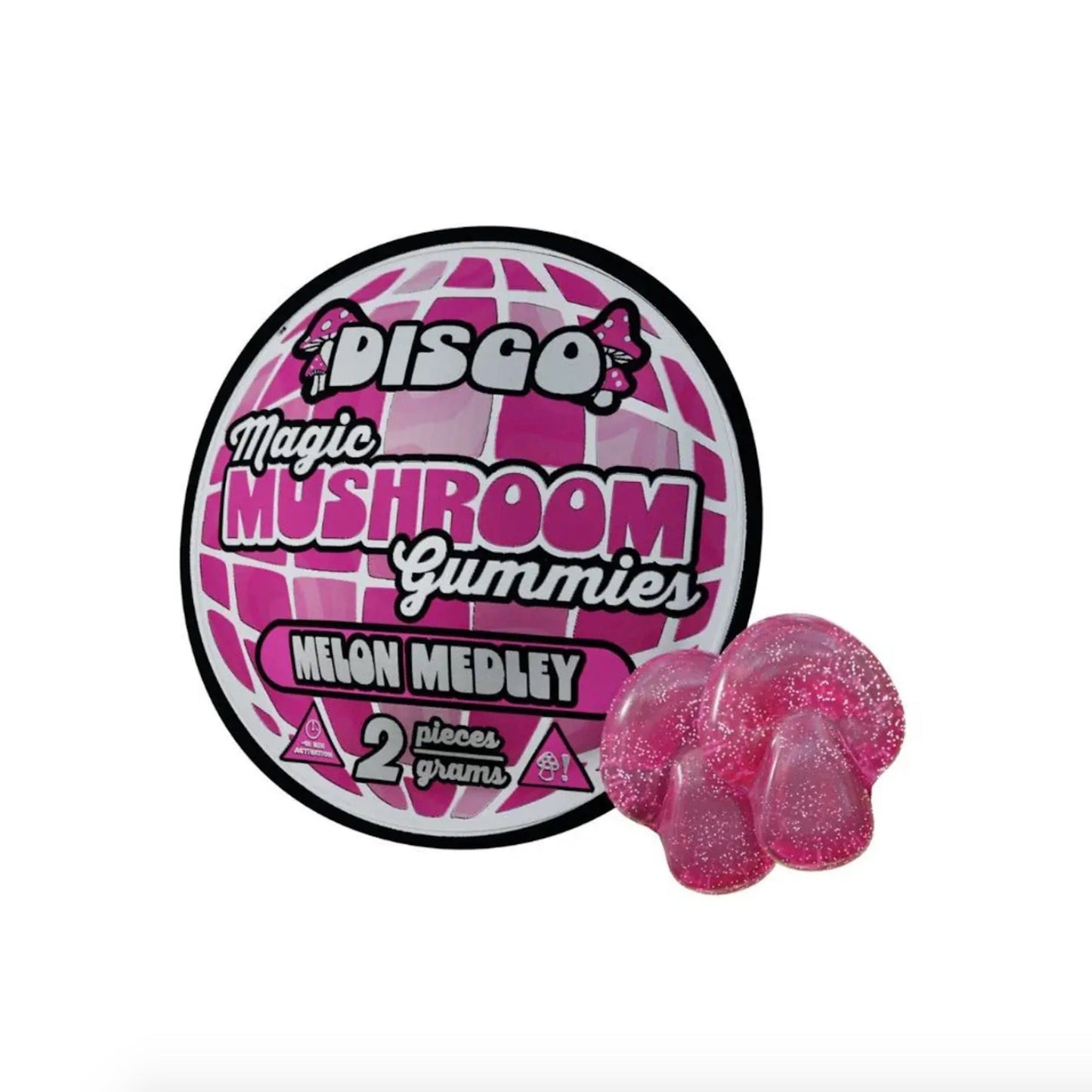 Disco Magic Mushroom Gravity Gummies - 2000mg Melon Medley