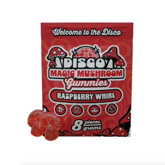 Disco Magic Mushroom Gummies - 8000mg Raspberry Whirl