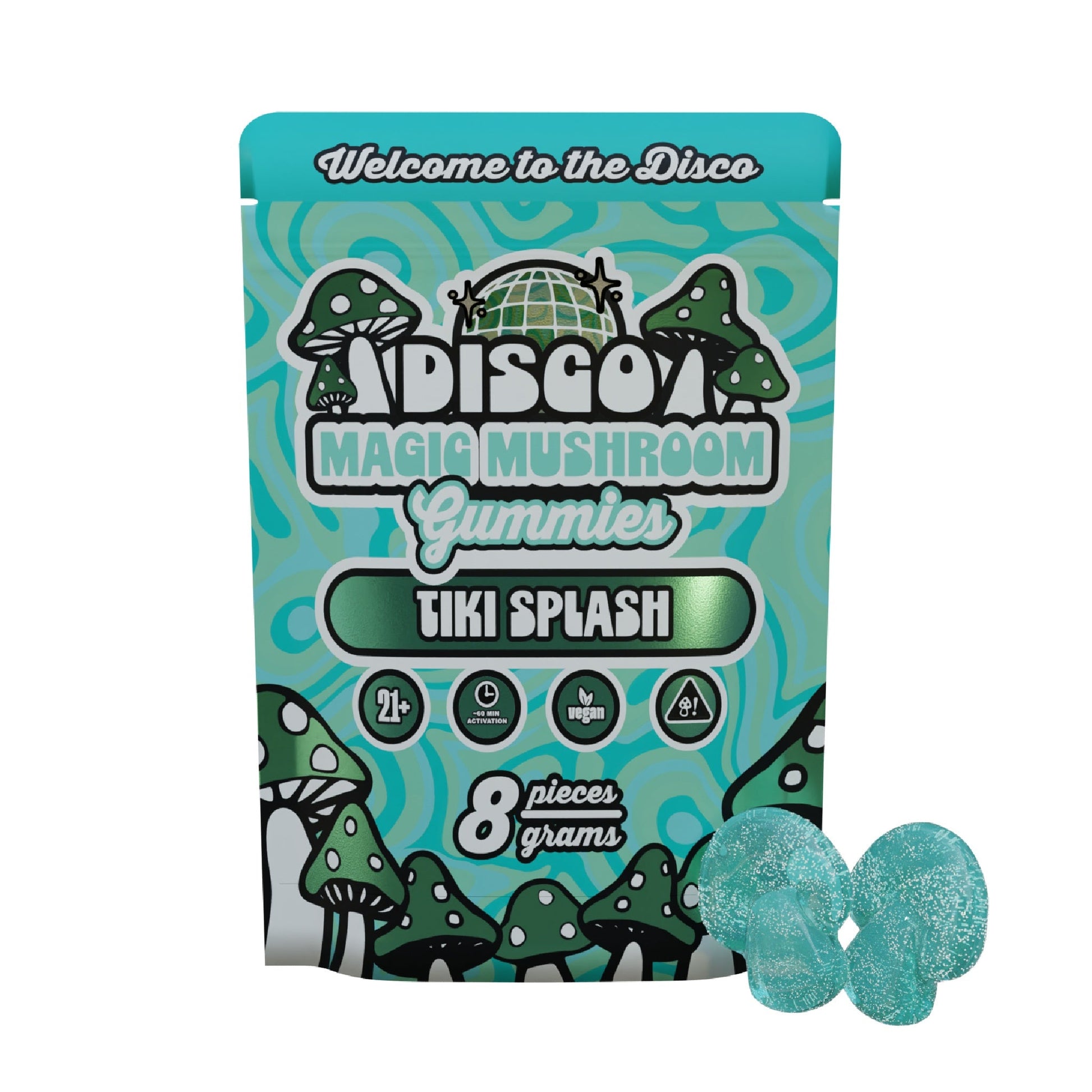 Disco Magic Mushroom Gummies - 8000mg Tiki Splash
