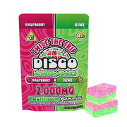 Disco Mushrooms Twice The Trip Double Stack Gummies - 2,000mg Raspberry X Kiwi