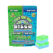 Disco Mushrooms Twice The Trip Double Stack Gummies - 2,000mg Key Lime X Blue Razz